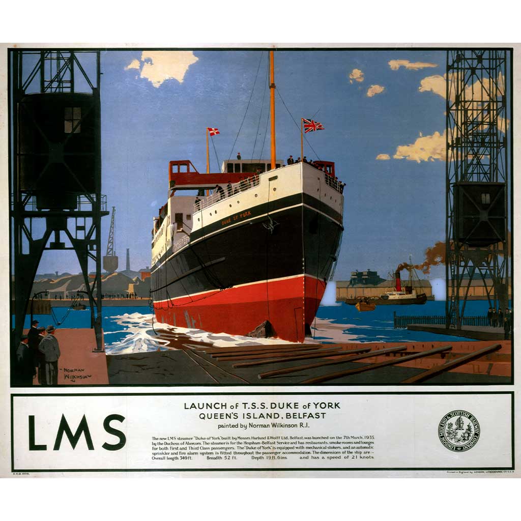 NI025: Launch of TSS Duke of York, Quee's Island - Belfast