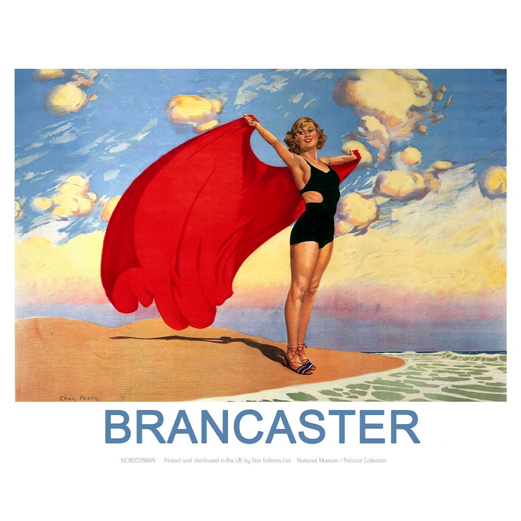 NOR007BRAN: Brancaster, Girl with Red Blanket