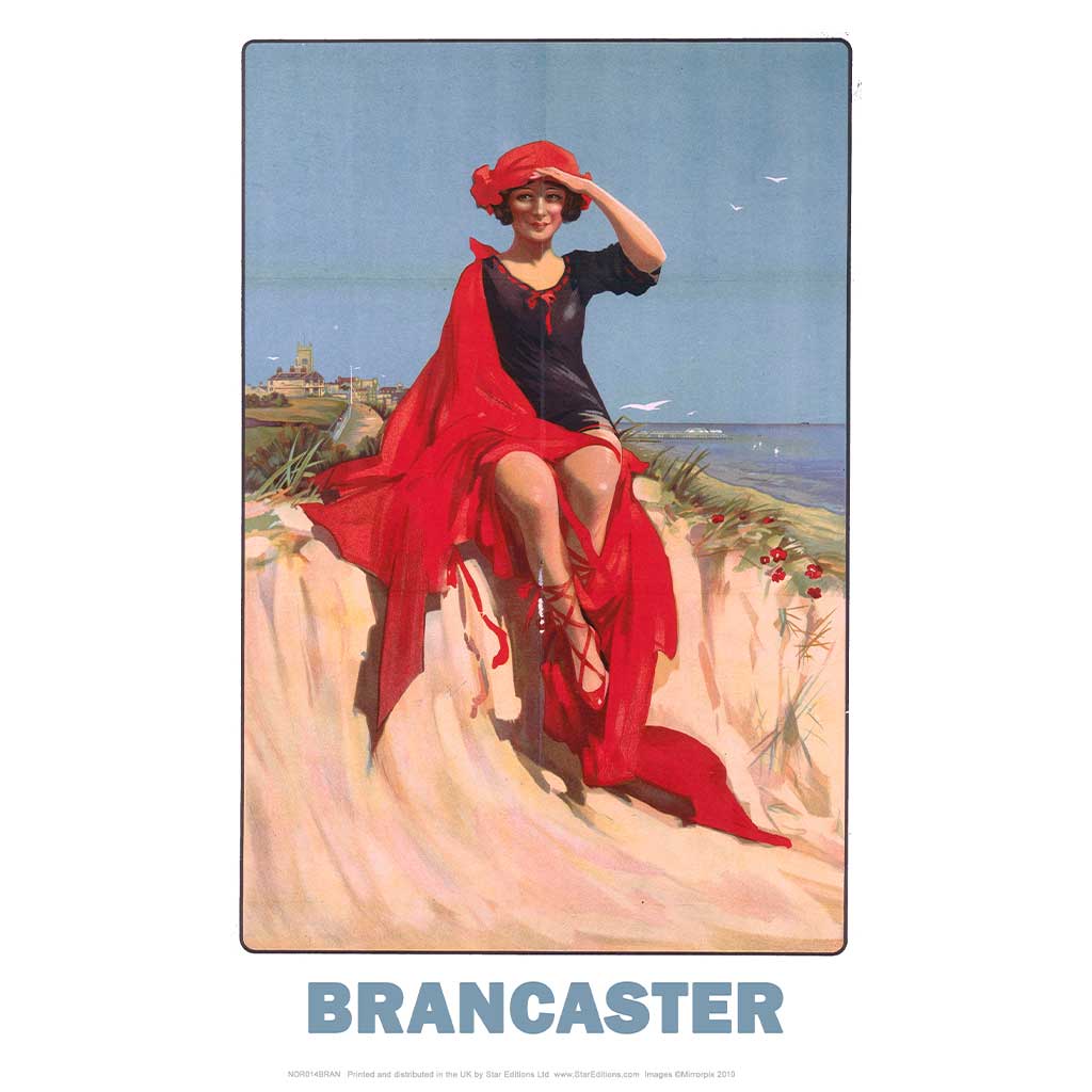 NOR014BRAN: Brancaster, Girl with Red Shoes