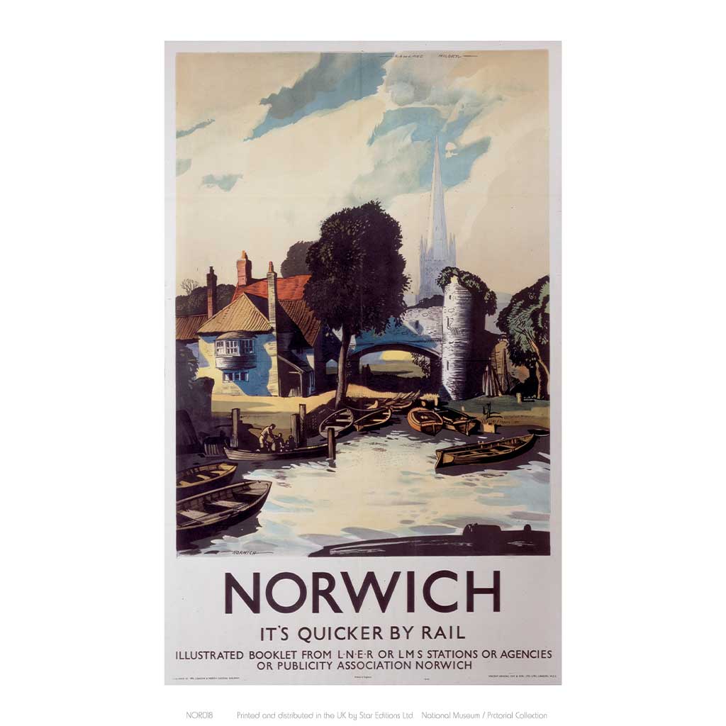 NOR018: Norwich, It's Quicker By Rail