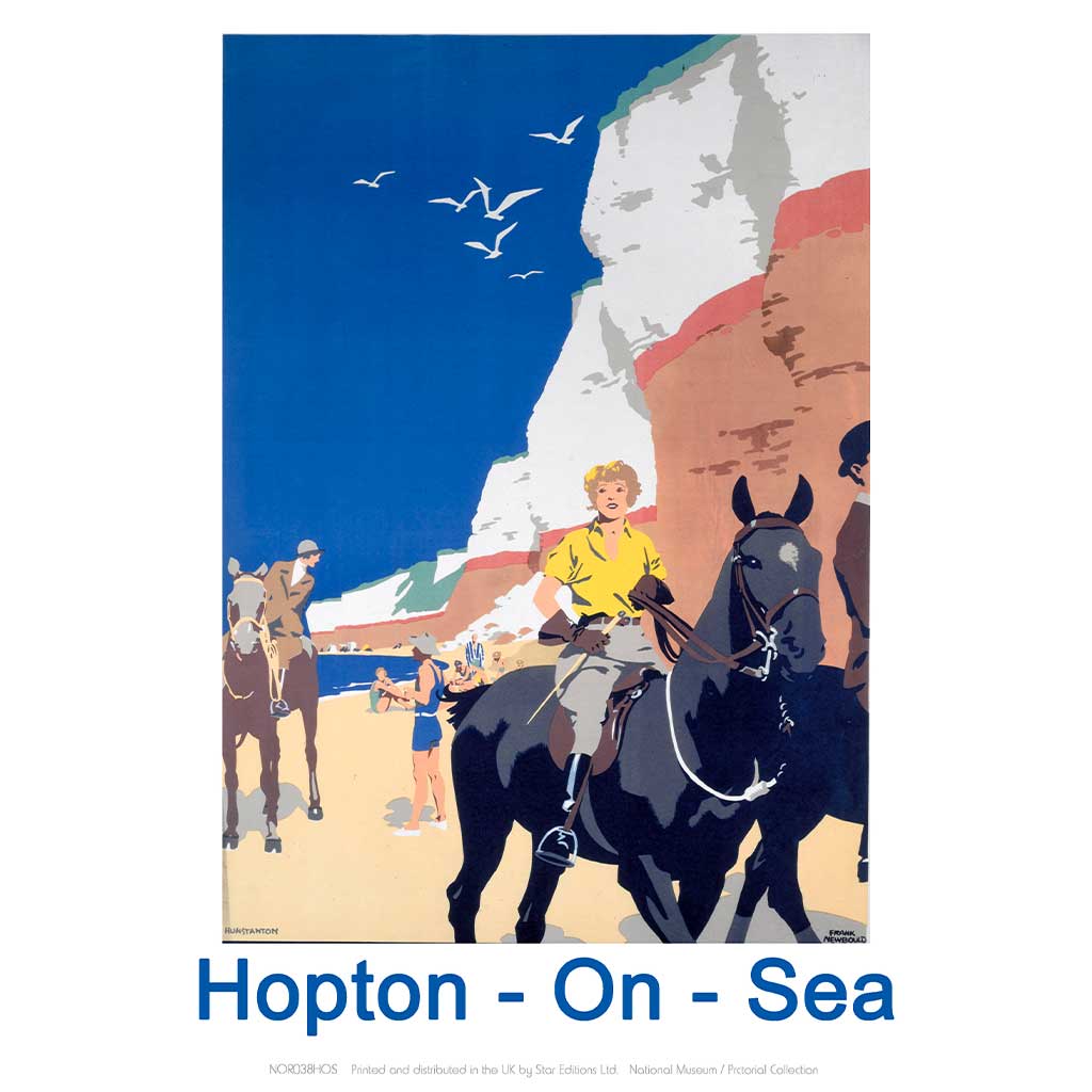 NOR038HOS: Hopton-on-sea Girl on Horse