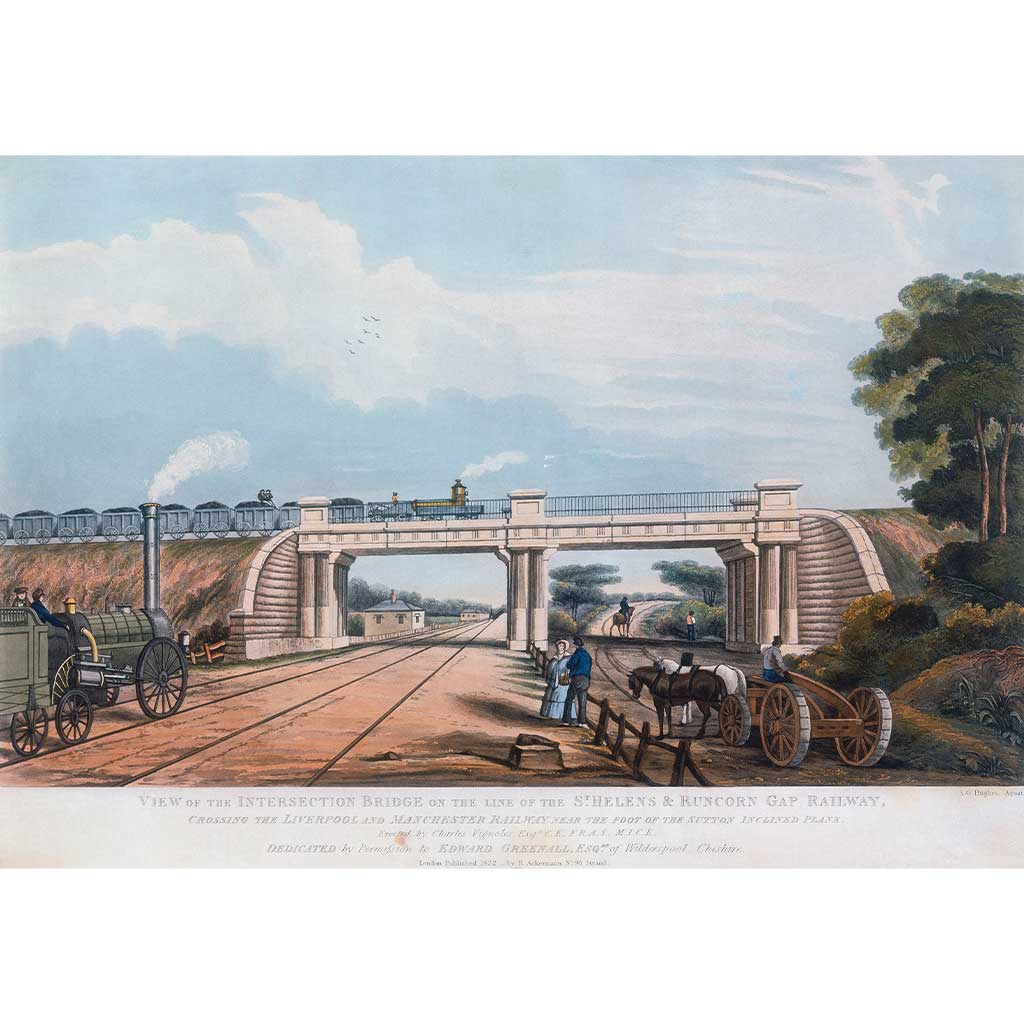 RAIL2270: View of the Intersection Bridge, St Helens