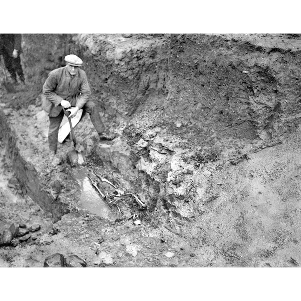 RAIL2396: Black and White Excavation Site