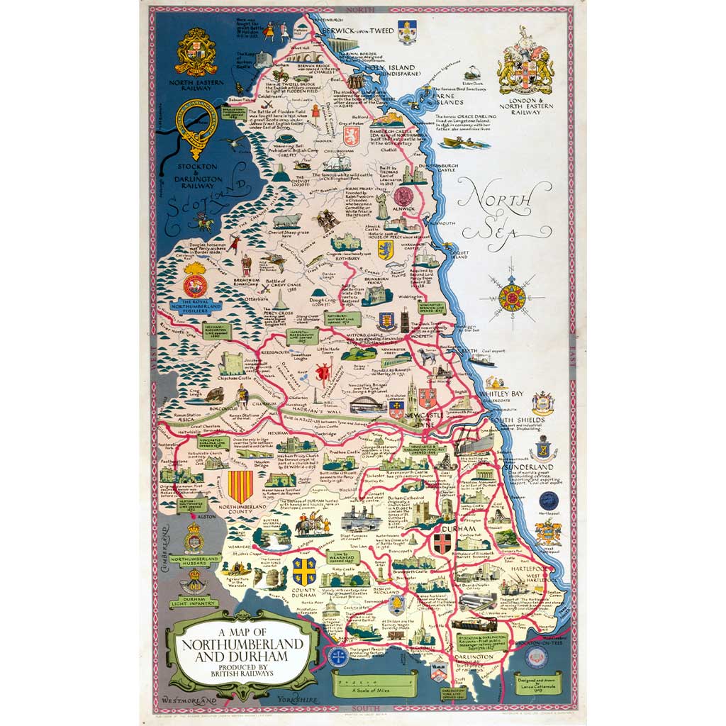 RAIL2525: A Map of Northumberland and Durham