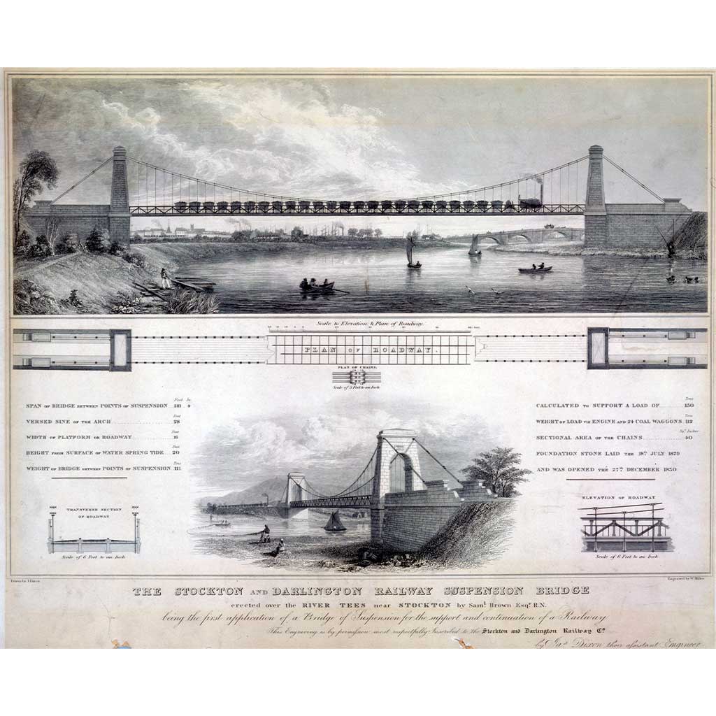 RAIL2527: The Stockton and Darlington Railway Suspension Bridge