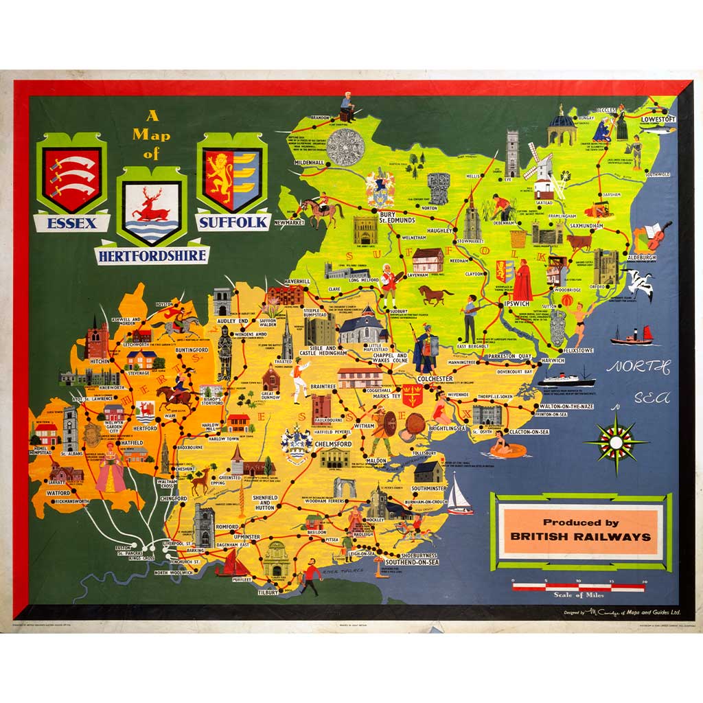 RAIL2600: A Map of Essex, Hertfordshire, Suffolk