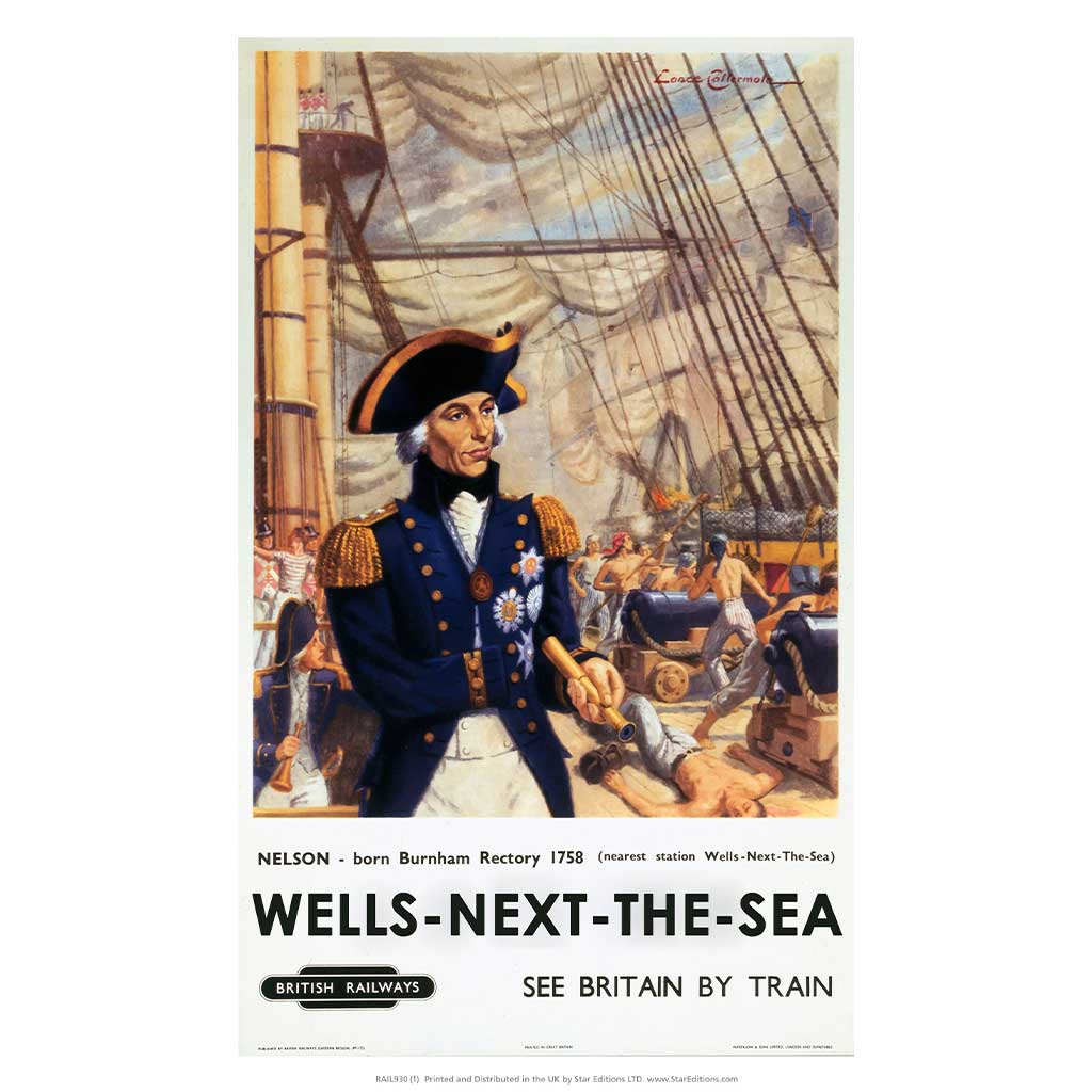 RAIL930(1): Wells-Next-The-Sea - Nelson born Burham Rectory 1758