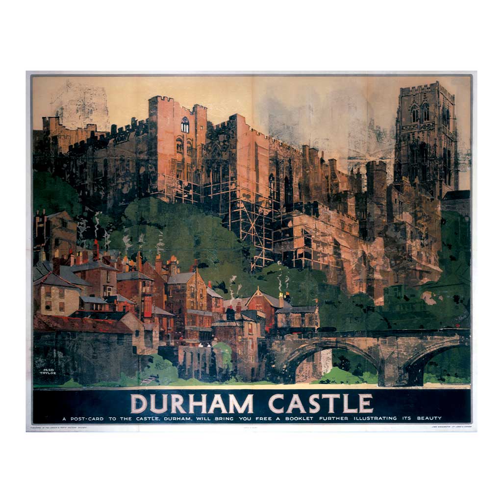 RAIL995: Durham Castle, a Postcard