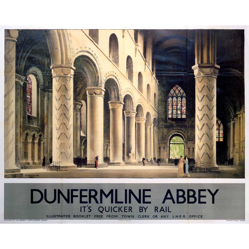 SSPL_10173360_HighRes: Dunfermline Abbey - Quicker By Rail