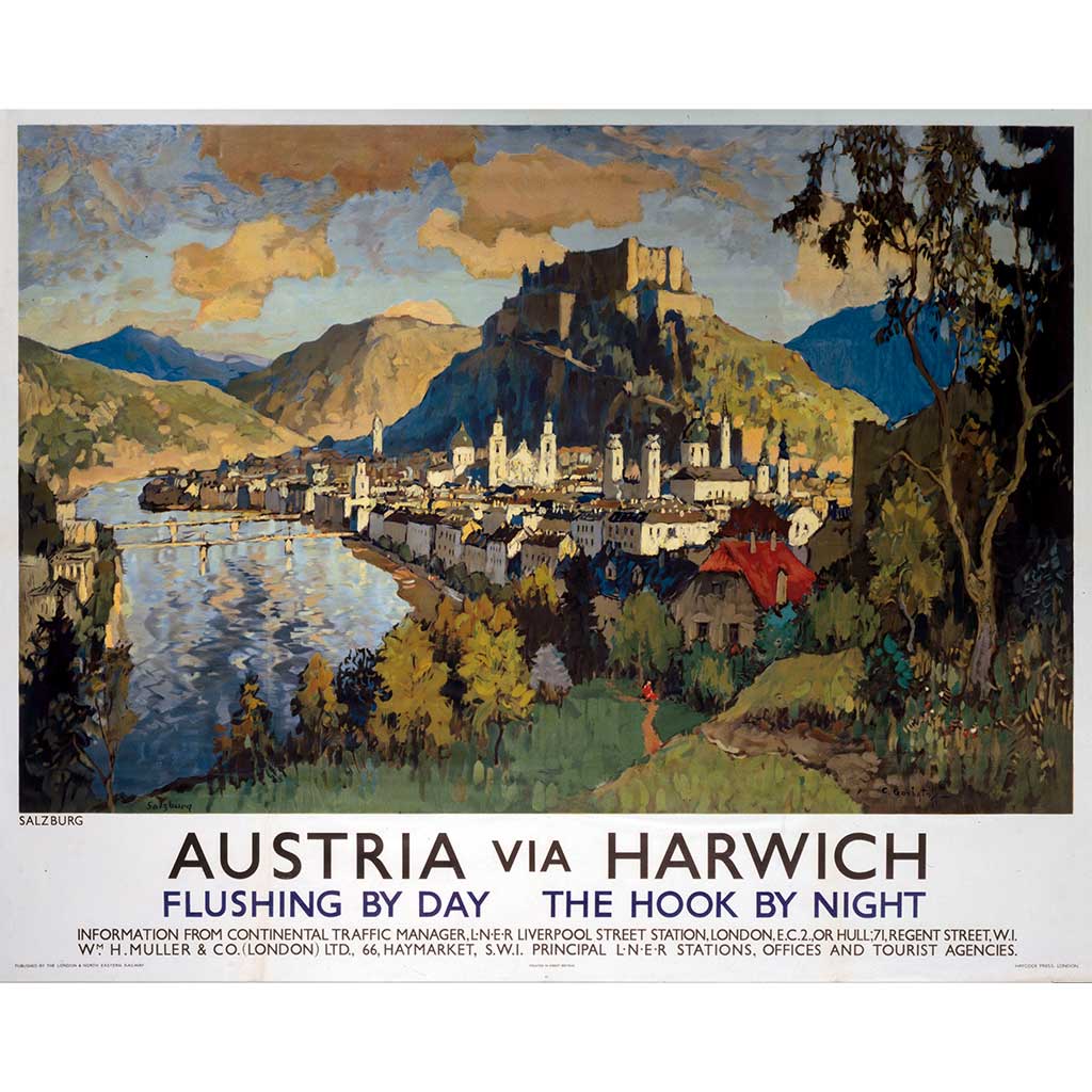 SSPL_10173734_HighRes: Salzburg, Austria via Harwich - Flushing by Day, Hook by Night