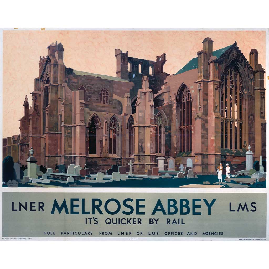 SSPL_10174073_HighRes: Melrose Abbey - Quicker By Rail