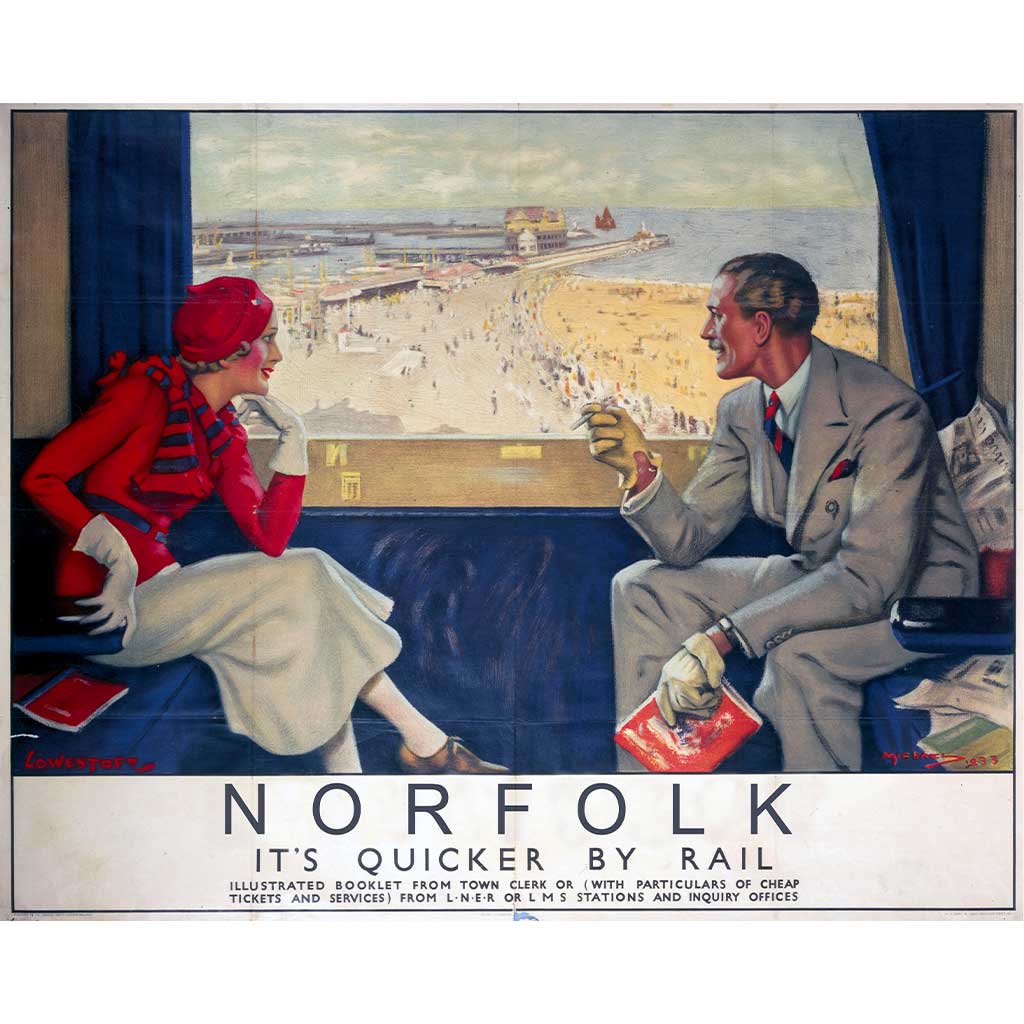 SUF001N: Norfolk Carriage View - Quicker By Rail