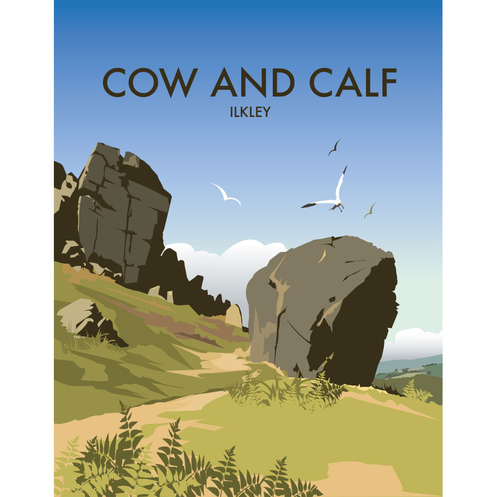 THOMPSON1280: Cow and Calf, Ilkley