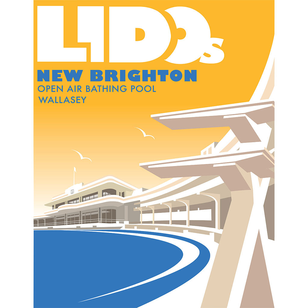 THOMPSON758: Lidos, New Brighton, Open Air Bathing Pool, Wallasey
