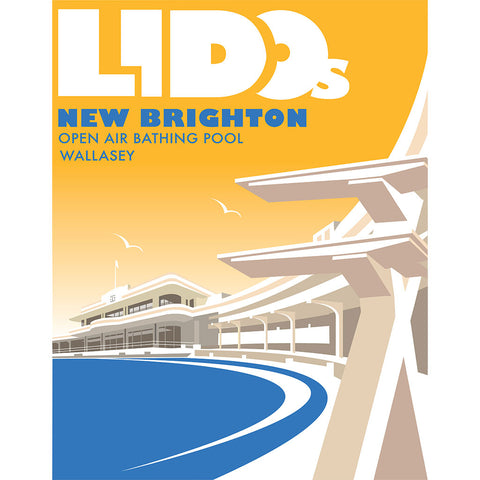 THOMPSON758: Lidos, New Brighton, Open Air Bathing Pool, Wallasey
