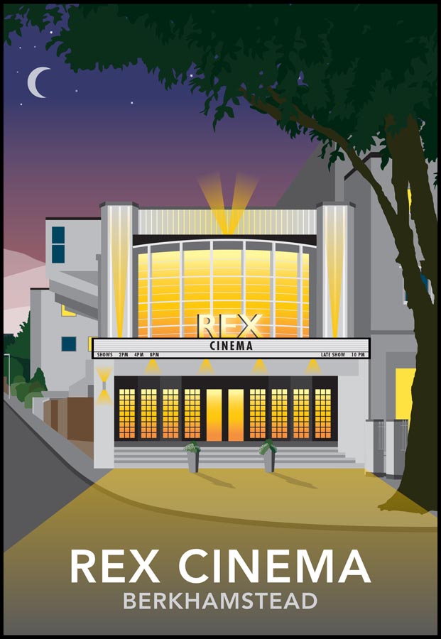 REX cinema, Berkhamstead, Hertfordshire Night
