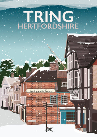Tring High Street, Hertfordshire Winter