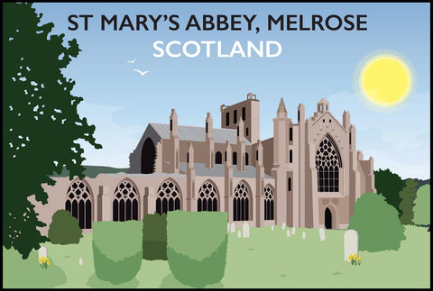St Mary's Abbey, Melrose, Scotland