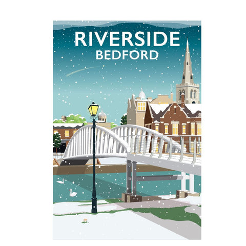 TMBED051 Riverside Footbridge, Bedford, Winter
