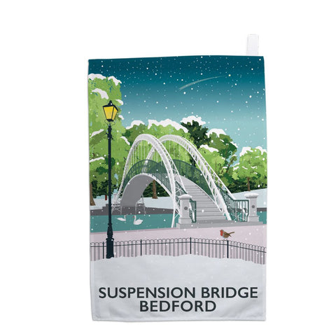 TMBED048 Suspension Bridge, Bedford Winter