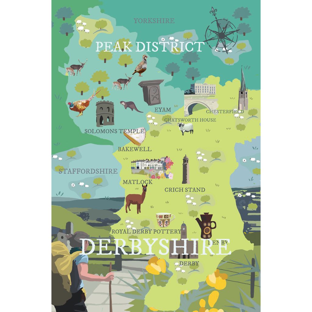 BOYNS134 : Derbyshire map – Star Editions