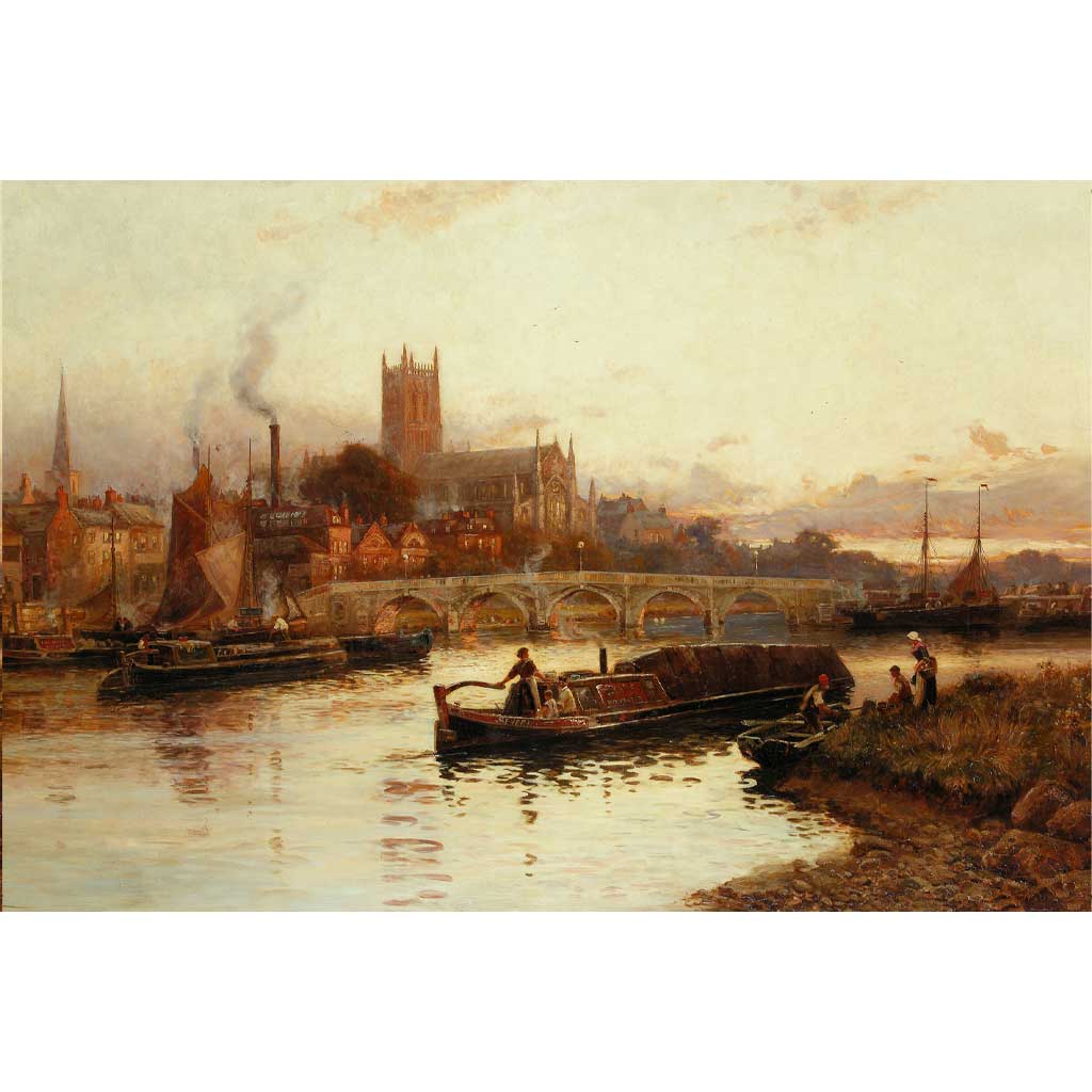 WOR004: Cathedral on the River Severn, Worcester