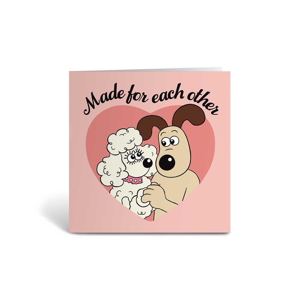 WAGR078: Wallace and Gromit - Made for each other Greeting Card
