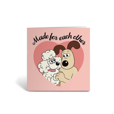 WAGR078: Wallace and Gromit - Made for each other Greeting Card