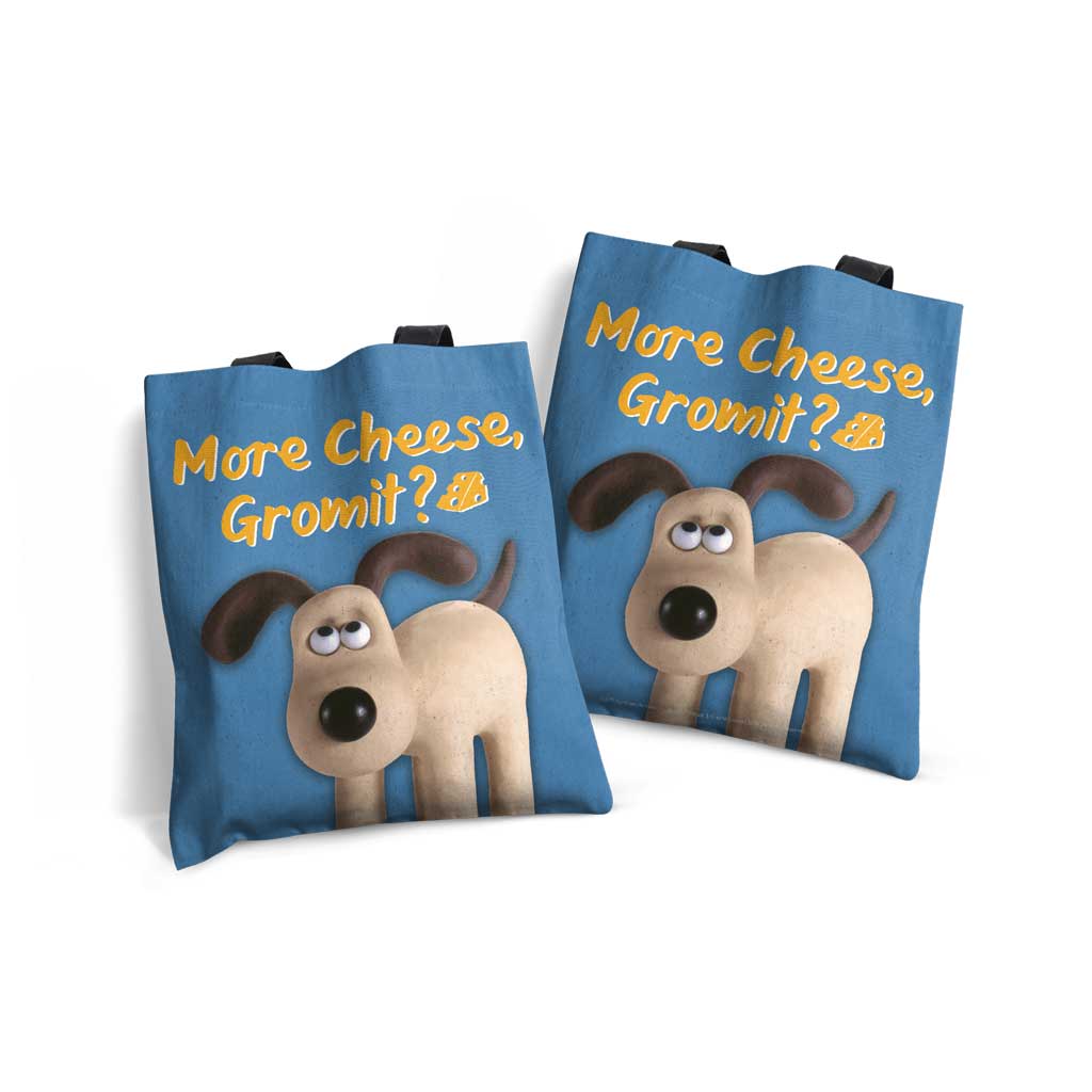 WAGR062: Wallace and Gromit - More Cheese, Gromit? Edge-to-Edge Tote Bag