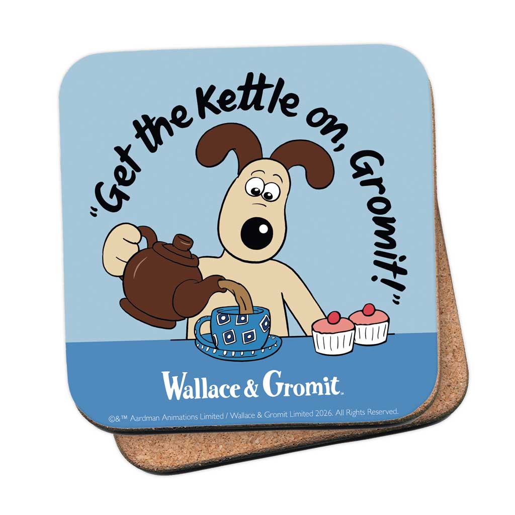 WAGR058: Wallace and Gromit - Get the kettle on Coaster