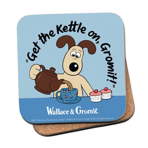 WAGR058: Wallace and Gromit - Get the kettle on Coaster