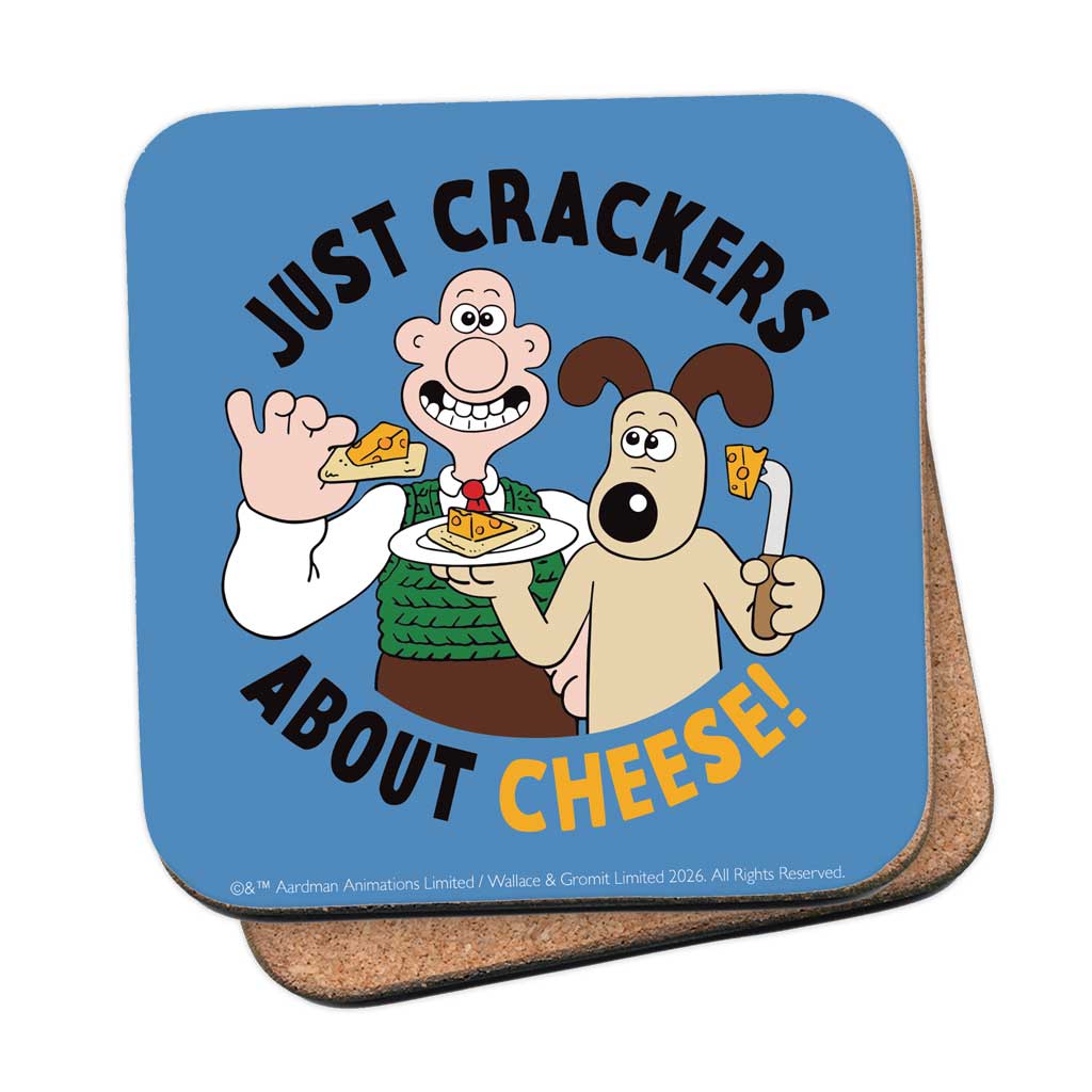 WAGR057: Wallace and Gromit - Crackers about Cheese Coaster