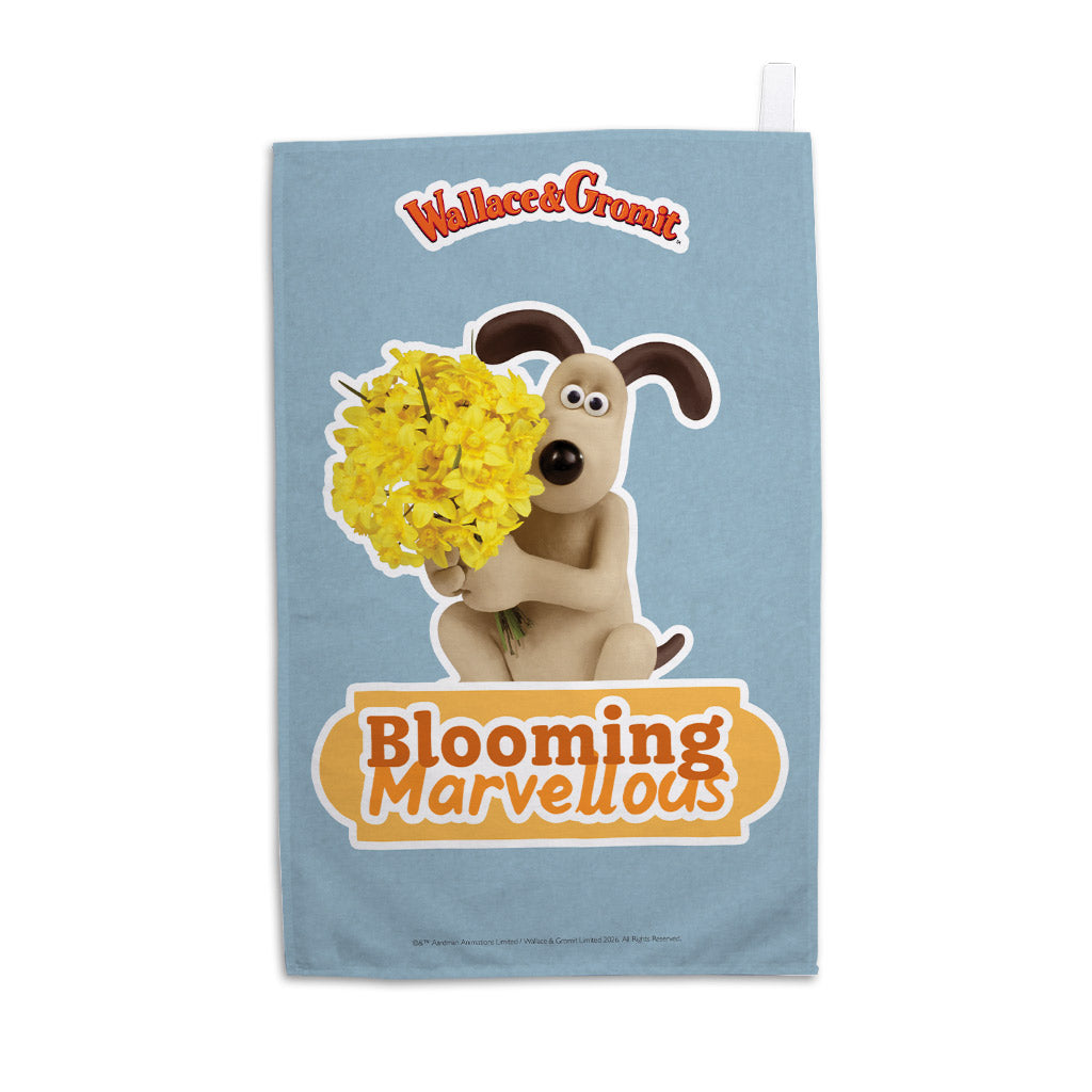 WAGR061: Wallace and Gromit - Blooming Marvellous Tea towel