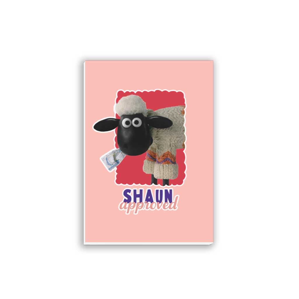 WAGR049: Wallace and Gromit - Shaun approved A5 Notepad