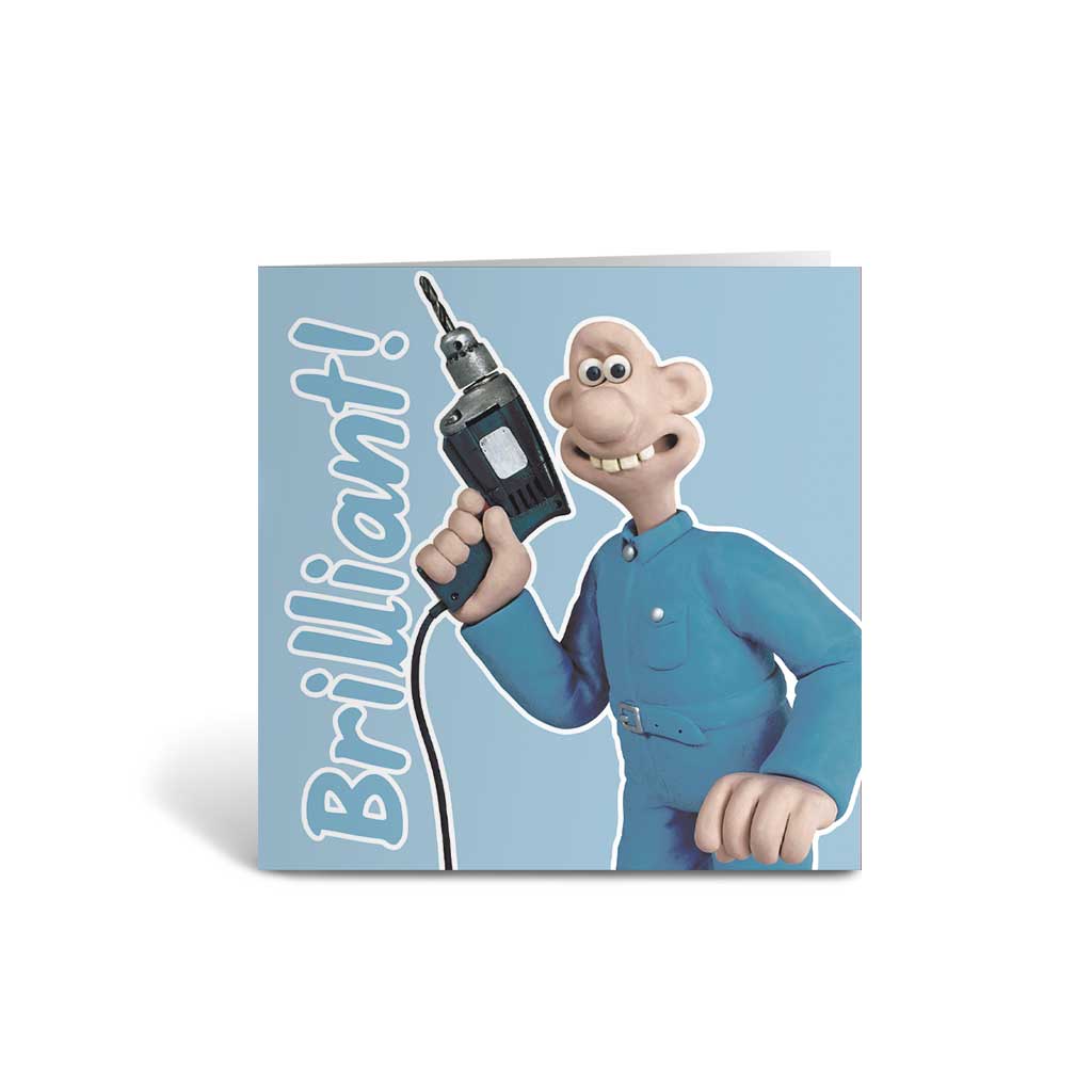WAGR074: Wallace and Gromit - Brilliant! Greeting Card
