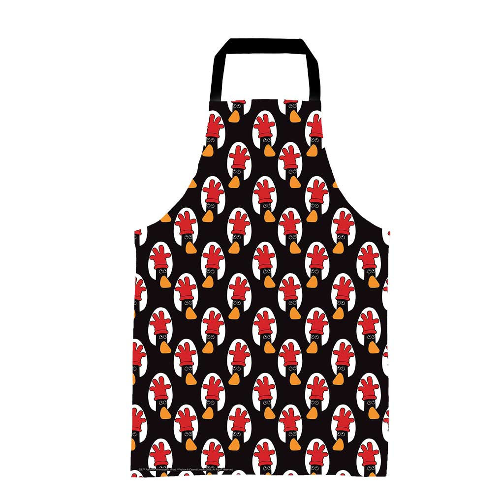 WAGR052: Wallace and Gromit - Feather repeat pattern Apron