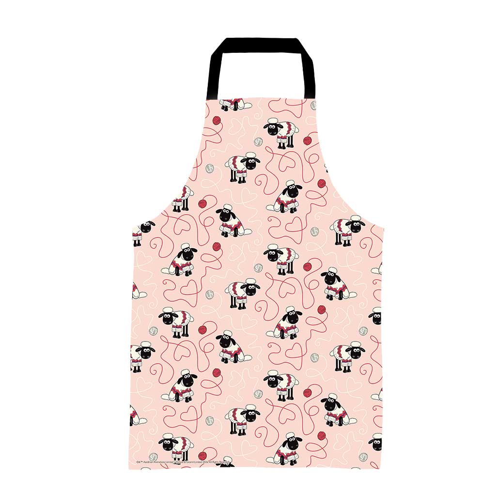 WAGR053: Wallace and Gromit - Shaun repeat pattern Apron