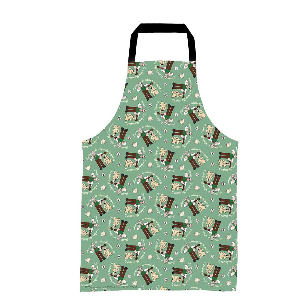 WAGR055: Wallace and Gromit - Home is where the teapot is pattern Apron