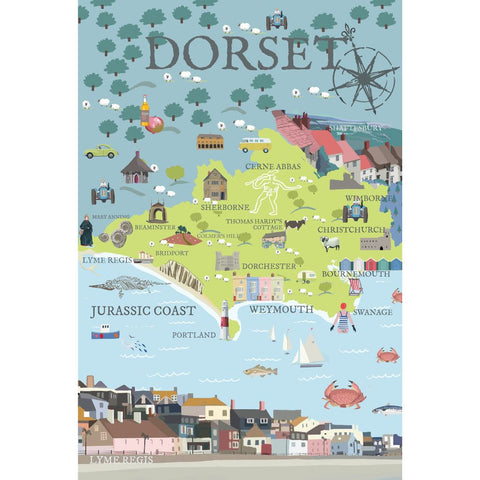 BOYNS228:Dorset Map