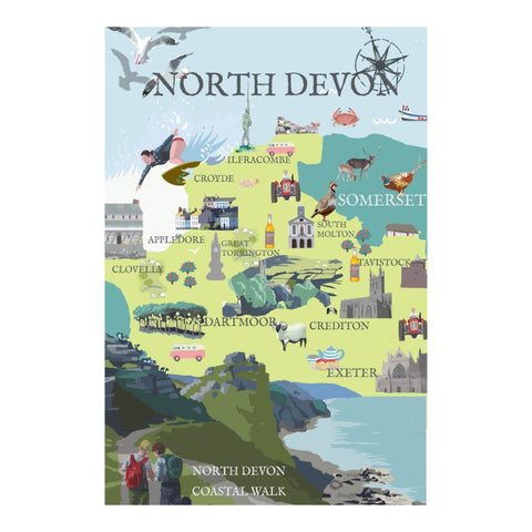 BOYNS278:North Devon Map