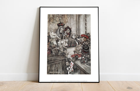 Alice In Wonderland - King And Queen - Premium Art Print