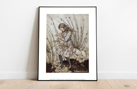 Alice In Wonderland - Carrying Pig - Premium Art Print