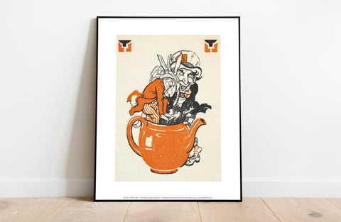 Alice In Wonderland - Mad Hatter In A Teapot - Art Print