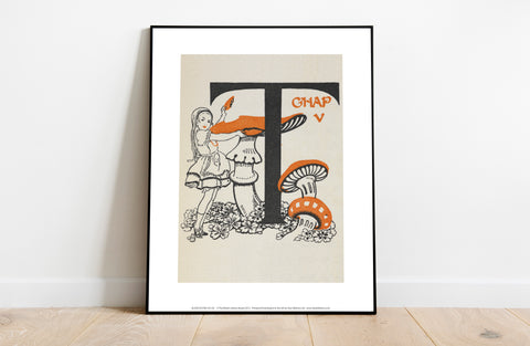 Alice In Wonderland - Mushrooms - 11X14inch Premium Art Print