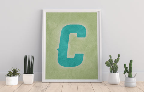 Letter C Alphabet - 11X14inch Premium Art Print