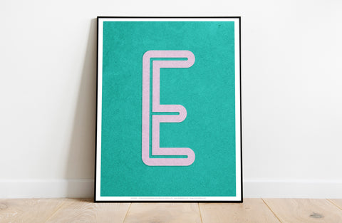 Letter E Alphabet - 11X14inch Premium Art Print
