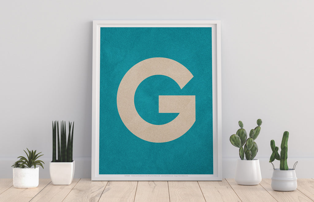 Letter G Alphabet - 11X14inch Premium Art Print