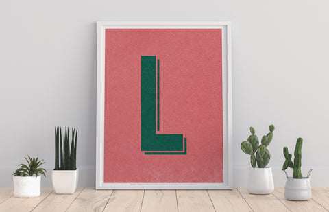 Letter L Alphabet - 11X14inch Premium Art Print