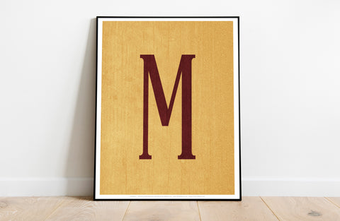 Letter M Alphabet - 11X14inch Premium Art Print