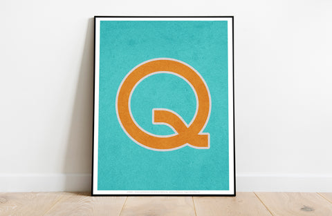Letter Q Alphabet - 11X14inch Premium Art Print